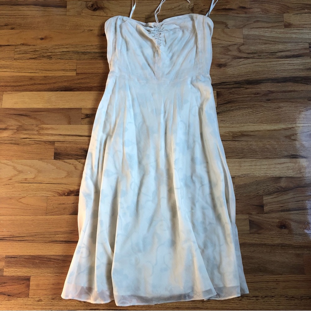 J. Crew Cream White Floral Cotton Dress NWT